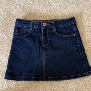 Zara Dark Blue Denim Skirt Girls